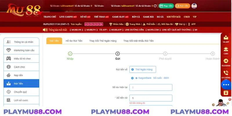 giao dịch khi tải app mu88